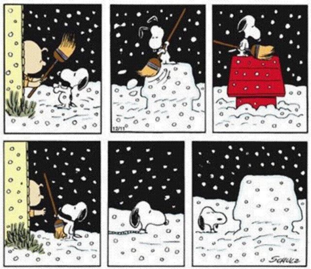 Snoopy e la neve